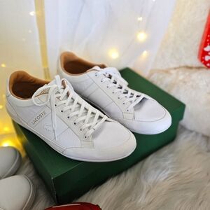 LACOSTE MEN'S CHAYMON sneakers size 11 White